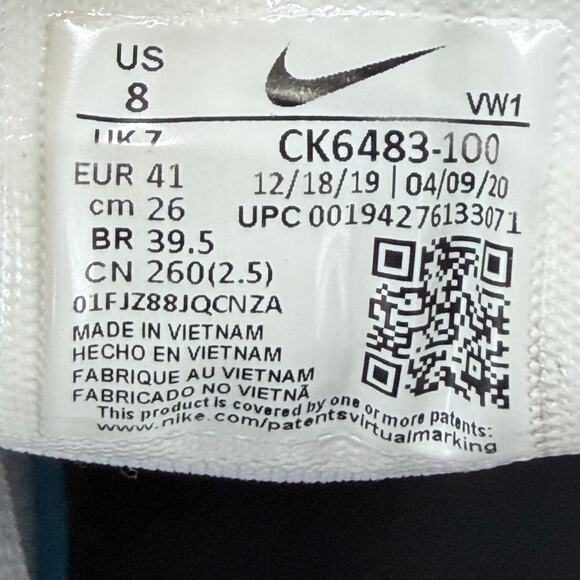 Nike Air Max 270 Golf Shoes Men 8 White Dusty Cactus CK6483-100 Lace Up Sporty - Picture 8 of 12